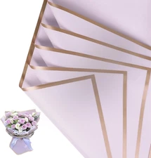 20 Sheet Flower Wrapping Paper - Waterproof Floral Bouquet Wrapping Paper, Flori