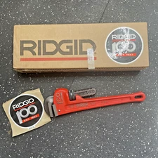 Ridgid 100th Year Anniversary Edition 12" Pipe Wrench New in Box