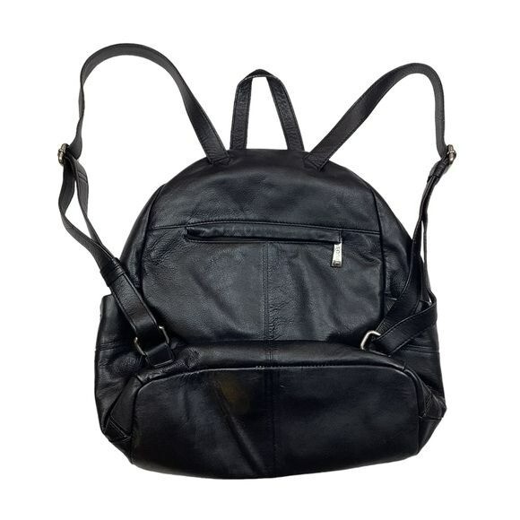 Sorial Soft Green Leather Two Tone Backpack High-quality leather backpack with embossed logo and  main image 4