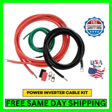 Cobra Power Inverter Cable Kit AWG Ground Power w/ Terminal Contacts Car/Boats