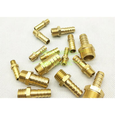 Brass Hose Barb Connector Metric Male Thread M10 M12 M14 M16 M18 M20 Barb 6~16mm