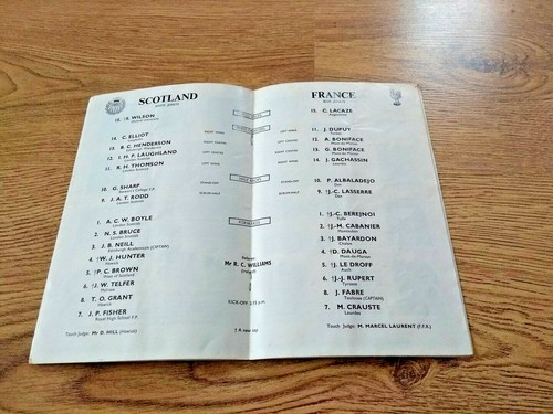 Scotland v France Rugby Programmes 1948 - 2012 - Picture 26 of 66