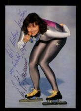 Monika Holzner Pflug Autogrammkarte Original Signiert Eisschnellauf + A 224553