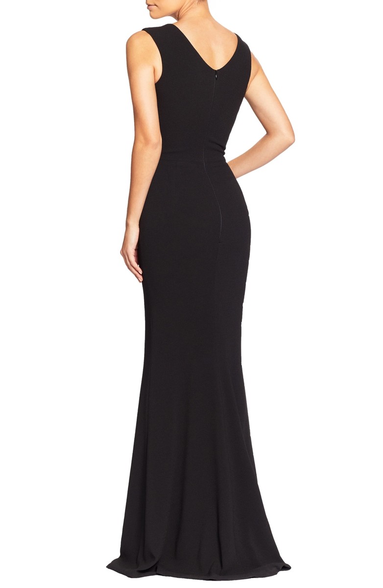 neon pink dresses Jessica Angel 2319 Fitted Long Formal Slit Prom Dress – The Dress Outlet