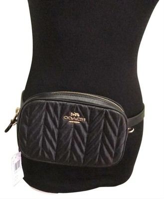 coach quilted belt bag