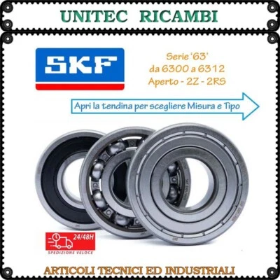 Cuscinetto SKF 6300 6301 6302 6303 6304 6305 6306 6307 6308 6309 6310... 2Z 2RS