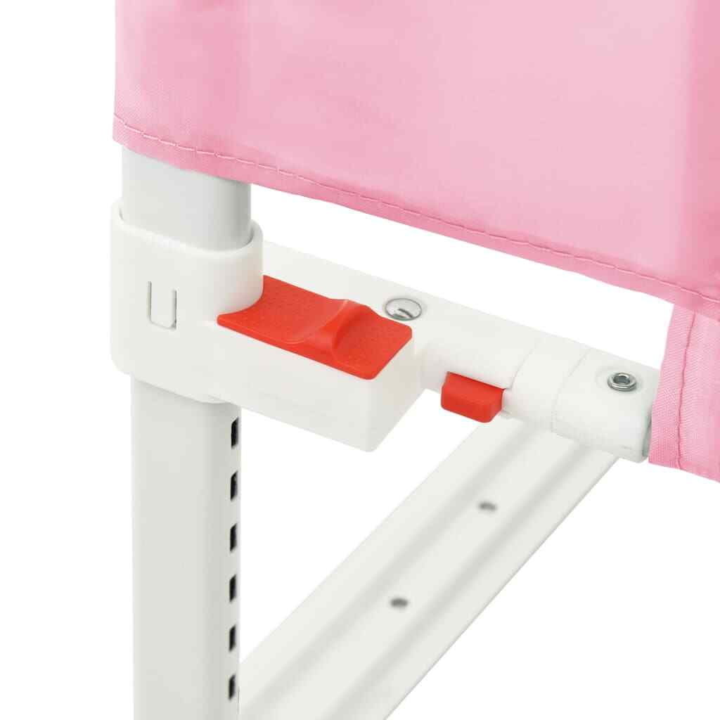 vidaXL Toddler Safety Bed Rail Pink 140x25 cm Fabric eBay