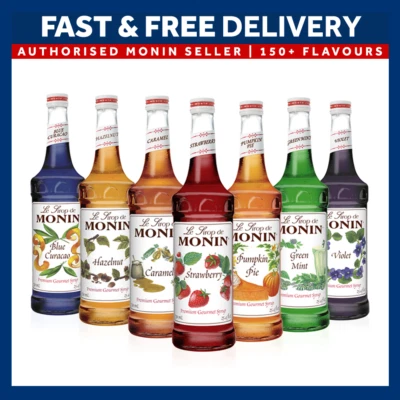 Monin Coffee and Cocktail flavouring Syrups - 1L Big Bottle USED BY COSTA COFFEE