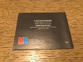 Nintendo NES MARBLE MADNESS manuel bon &eacute;tat