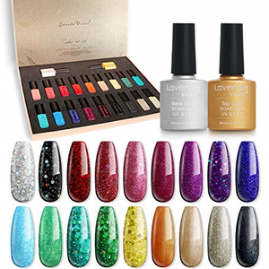 Lavender Violets Gel Nail Polish Kit - 20 of Soak-off UV Gel Nail