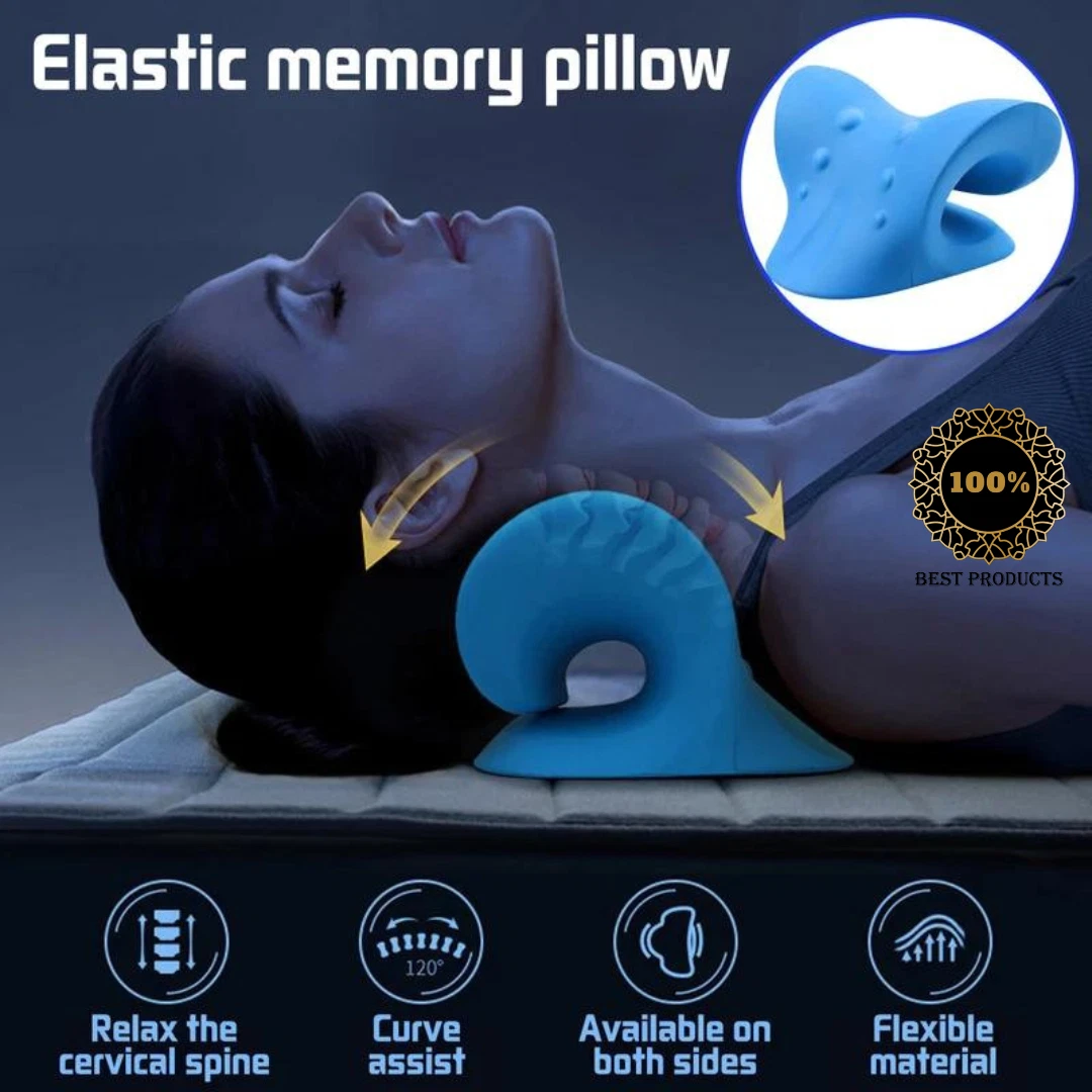 Neck Traction Pillow Cloud Shape Stretcher Cervical Support Pain