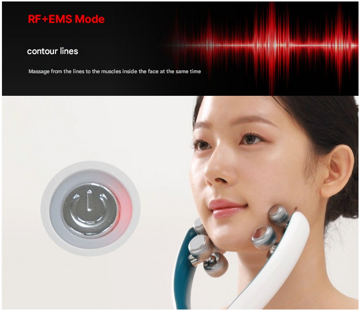 Honbody V-Shape Face Line Massger EMS Roller Anti-Wrinkles Lifting Anti-Ageing