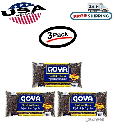 Goya Small Red Beans/Frijoles Rojos (3 Pack) Best Seller - New - Free Shipping