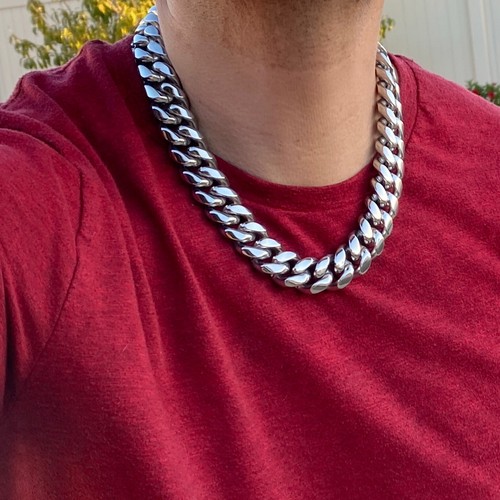 Mens 316L Stainless Steel Cuban Link 