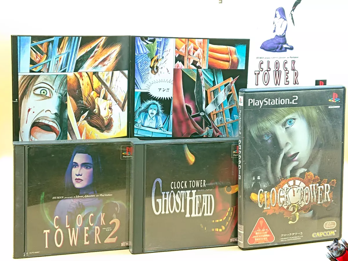 Clock Tower 2 Ghost Head Clock Tower The First Fear 2 Ghost Head 3 Lot 4 Set PS1 PS2 PlayStation Japan JP | eBay