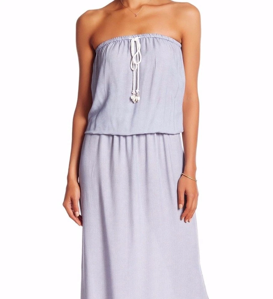 Nwt Sperry Szm Marinero Chambray Vestido Largo Natación de Abrigo en Azul - Imagen 3 de 4