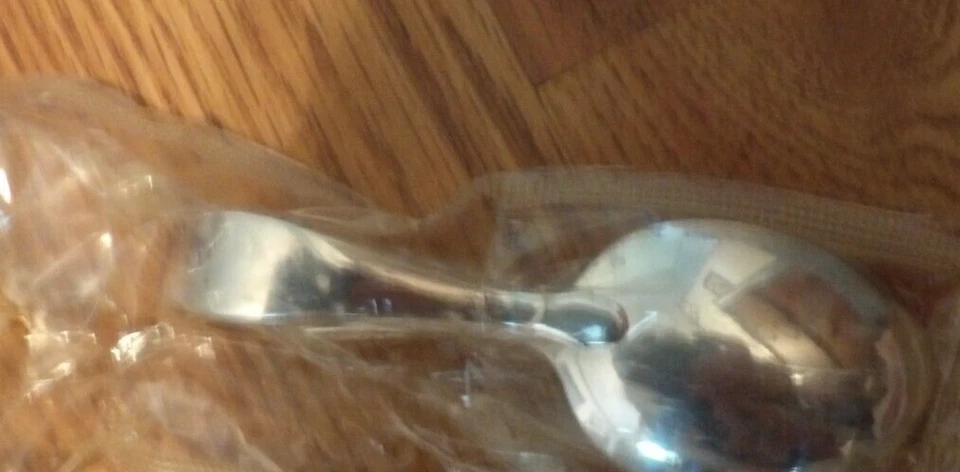 NEW Community Silverplate Curved Handle Bent Baby Spoon- Huntington Pattern - Image 4 of 4