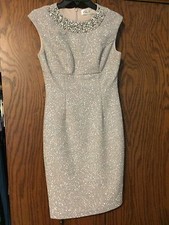 Eliza J Embellished Sparkle Knit Sheath Dress (size 4)