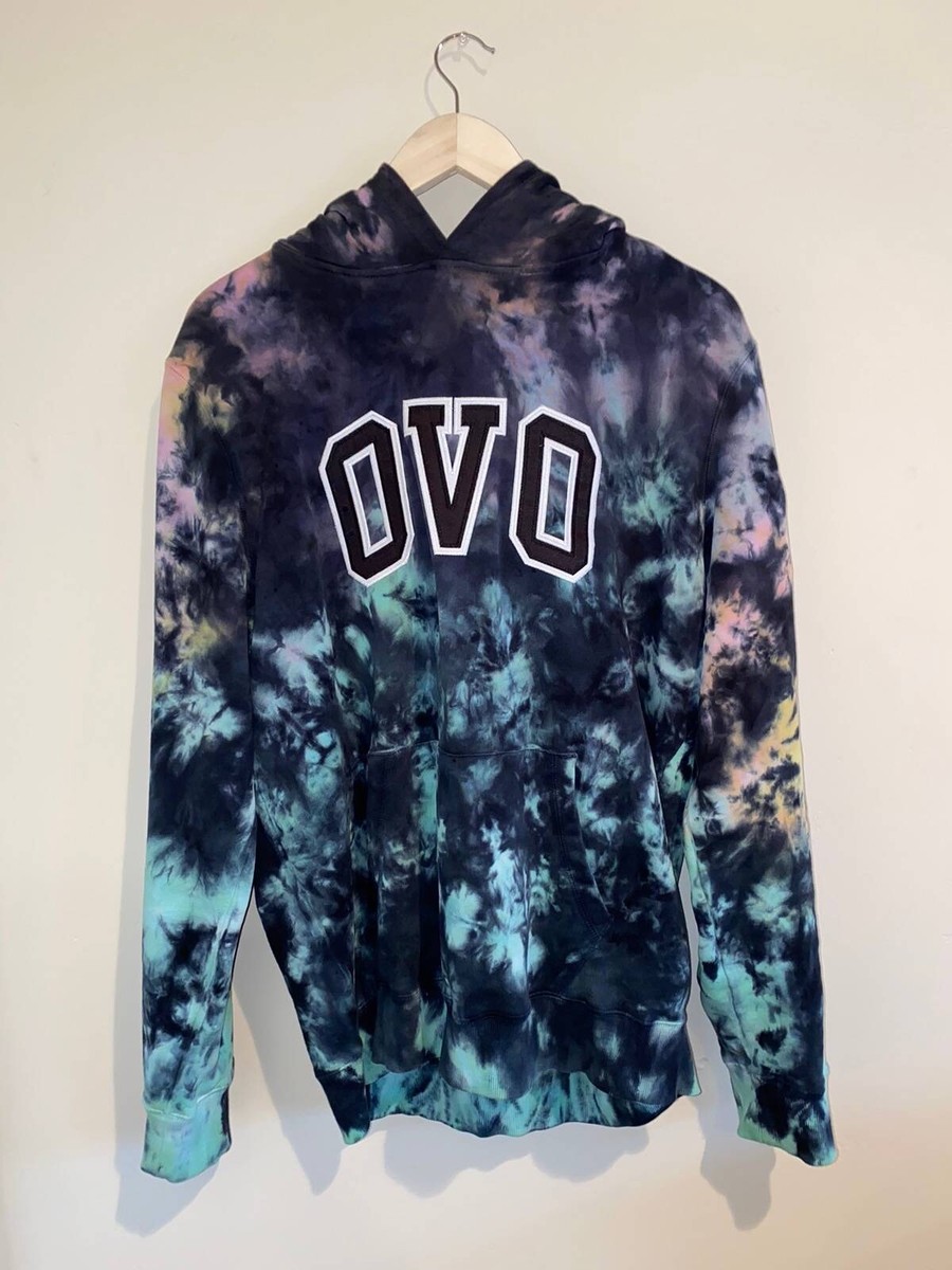 drake ovo octobers very own tie dye hoodie size mens medium  