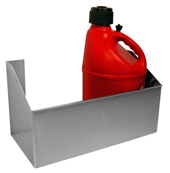 Pit Pal Aluminum Double Floor or Wall Mount 2 5 Gallon Fuel Jug Holder