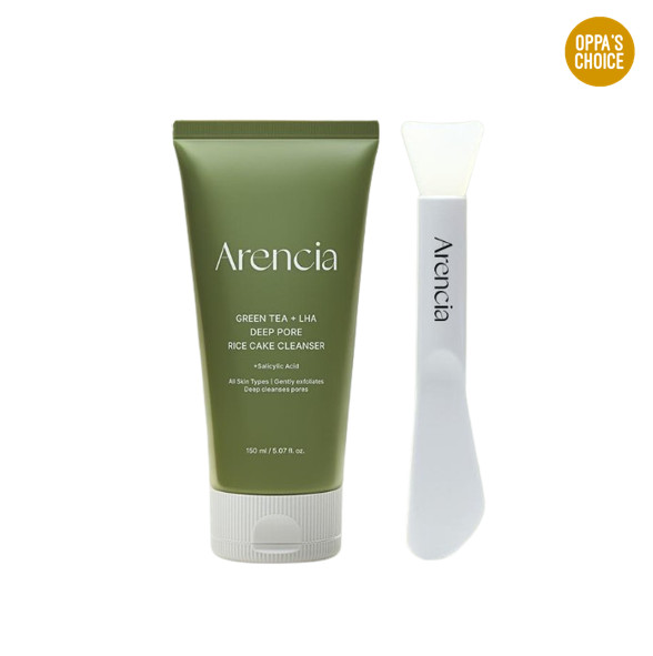 ARENCIA RICE CAKE SOAP GREEN TEA LHA DEEP PORE CLEANSER 150M