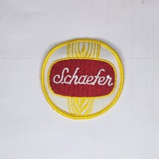 SCHAEFER BEER~Sew-On PATCH Uniform/Hat PATCH~Vintage~MINT Condition~3”Diameter