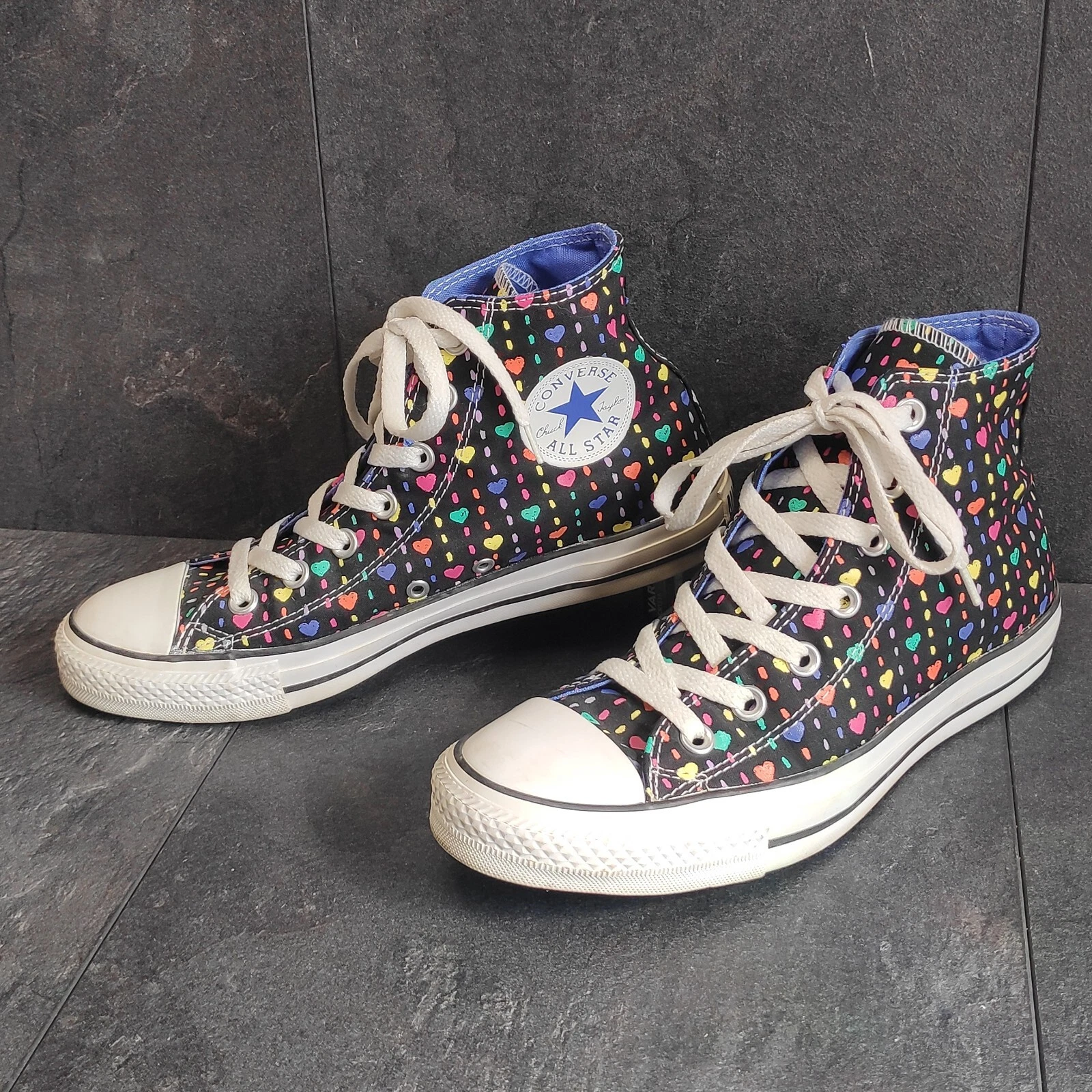 Converse Chucks 537115C nere con cuori colorati taglia 39 multicolore colore