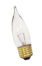 Satco S3869 12V Medium Base 25-Watt CA10 Light Bulb Clear Satco Products