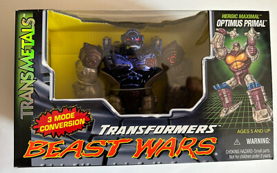 VINTAGE TRANSFORMERS BEAST WARS HEROIC TRANSMETAL MAXIMAL OPTIMUS PRIMAL 1997