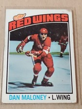 1976-77 Topps Hockey - #101 Dan Maloney - Detroit Red Wings Vg-Ex Condition 
