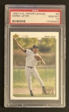 1992 Upper Deck Minors Derek Jeter Baseball Rookie Card #5 Yankees HOF PSA 10