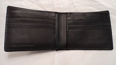 ILI 7725 Black Leather Men's 8 Pocket Billfold Wallet | eBay
