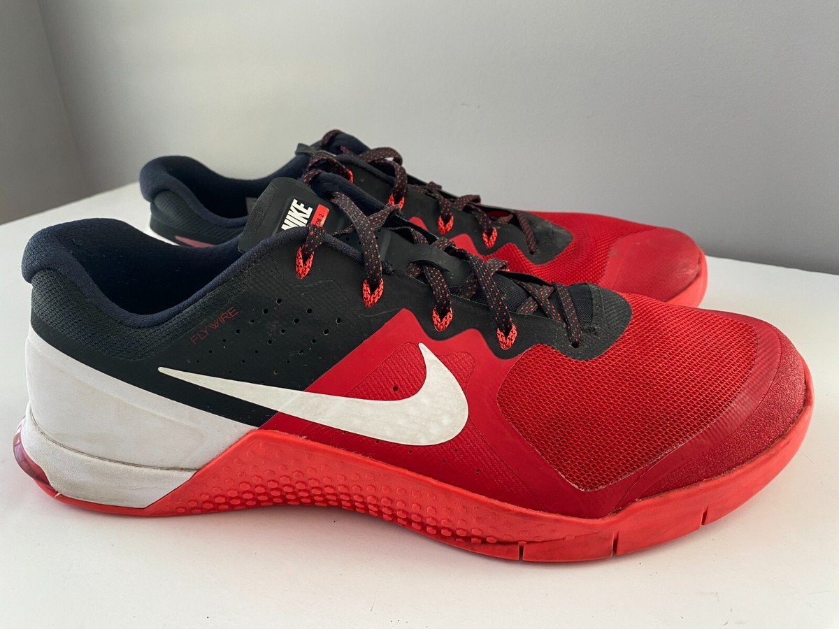 Men's Sz 13 Nike Metcon University Red athletic trainer shoes