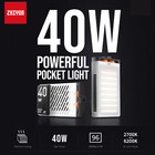 ZHIYUN FIVERAY M40 40 W lumière de poche vidéo portable DEL sur appareil photo mini lumière de remplissage