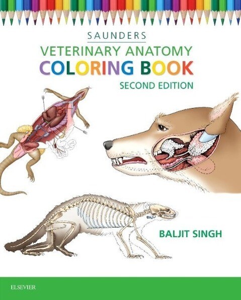 Thumbnail - Veterinary Anatomy Coloring Book | Buch | 9781455776849