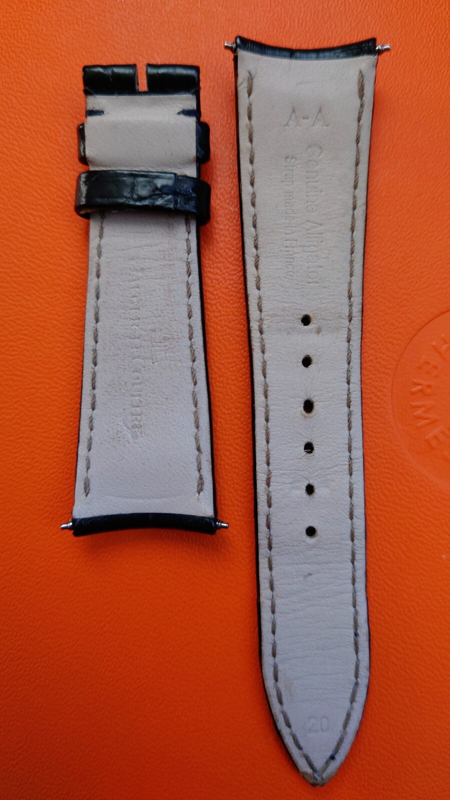JaegerLecoultre JLC OEM Navy Alligator leather watch strap 2016