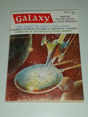 GALAXY SCIENCE MAGAZINE APRIL 1965 SCI-FI PULP