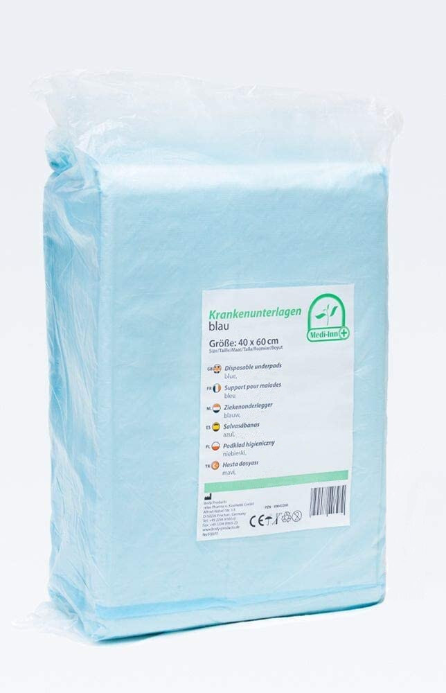 Medi-Inn Krankenunterlagen Einmalunterlagen 40 x 60 cm, 6-lagig, 730100-KUG