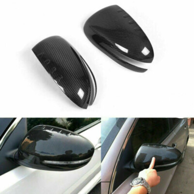 Rear View Door Mirror Cover Carbon Fiber For Kia Optima 2011-2015 Replacement