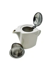 ZEROJAPAN Herb Teapot Square 670cc White BEEHOUSE