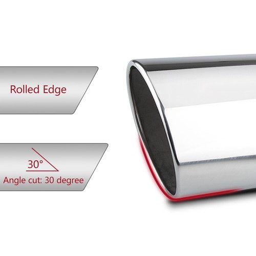 Inlet 4" Outlet 7", 18" Long Stainless Steel Rolled Edge Exhaust Tip Diesel - Bild 9 von 11