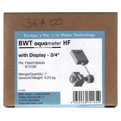 BWT aquameter HF mit Display G3/4''
