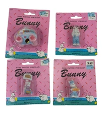 Vintage 1992 Beachwood Ltd Bunny Rabbit Easter porcelain lot of 4 figures