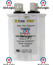 621433 622131 Intertherm Nordyne Miller 5 uf MFD 370 Volt VAC Run Capacitor