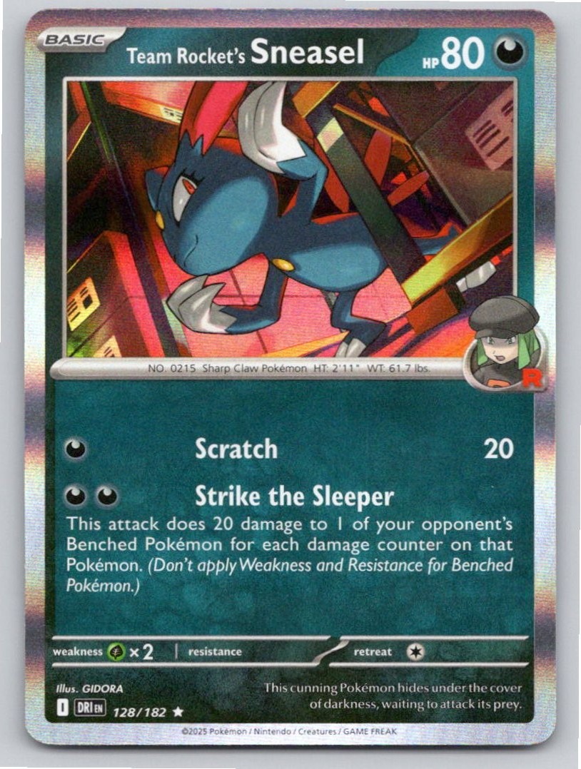 POKEMON TEAM ROCKET'S SNEASEL DESTINED RIVALS 128/182 HOLO NM A47861 FREE S&H