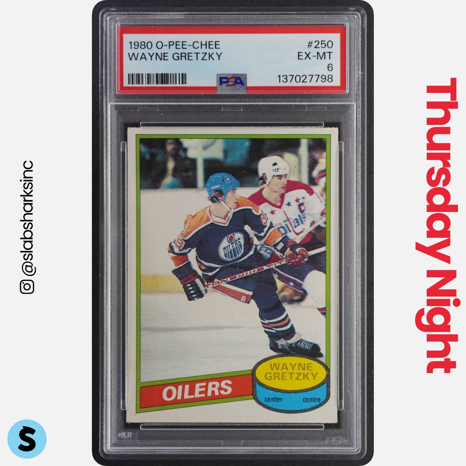 1980 O-PEE-CHEE #250 WAYNE GRETZKY PSA 6