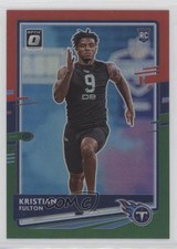 2020 Panini Donruss Rookie Optic Preview Red & Green Prizm Kristian Fulton 0b5