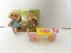 Liddle Kiddles Greta Griddle Table Chairs Tea Set Booklet Shoes Mattel