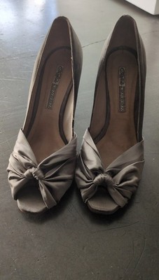Meine Buffalo LONDON  High Heels Stiletto Peep Toes Gr. 38 silbergrau