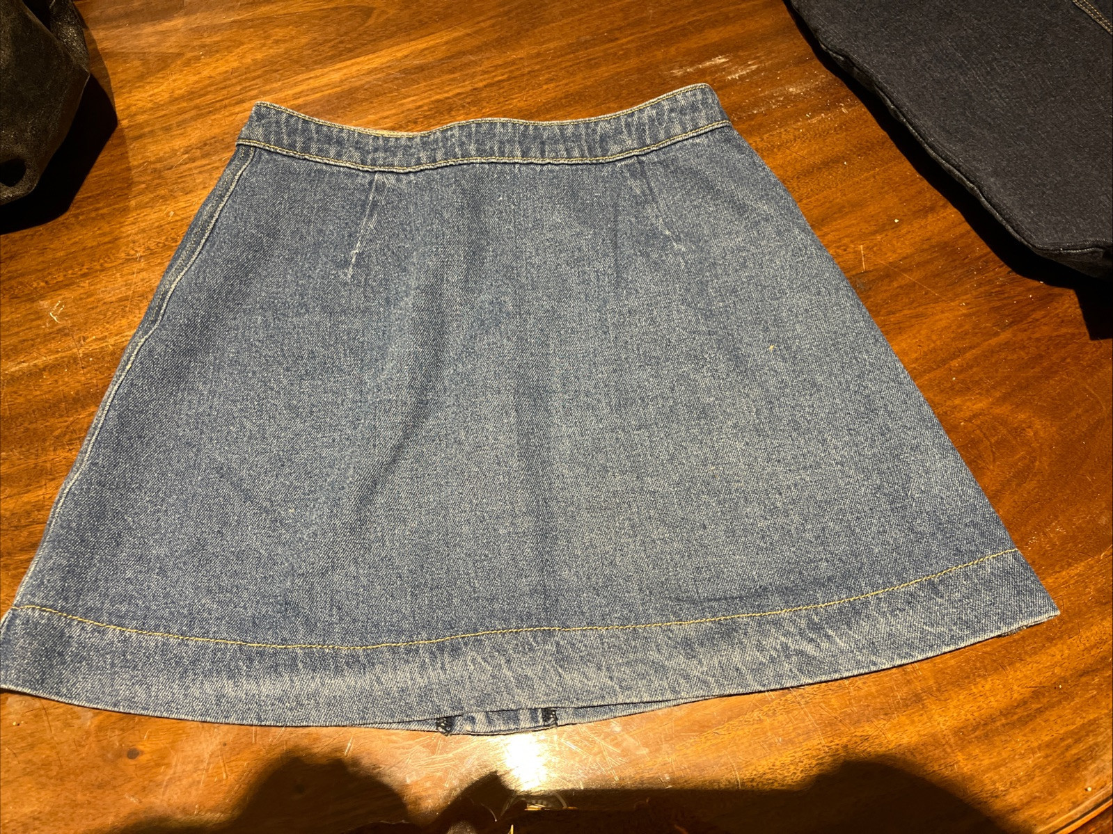 American Apparel Basic Button Down Front Denim Je… - image 4